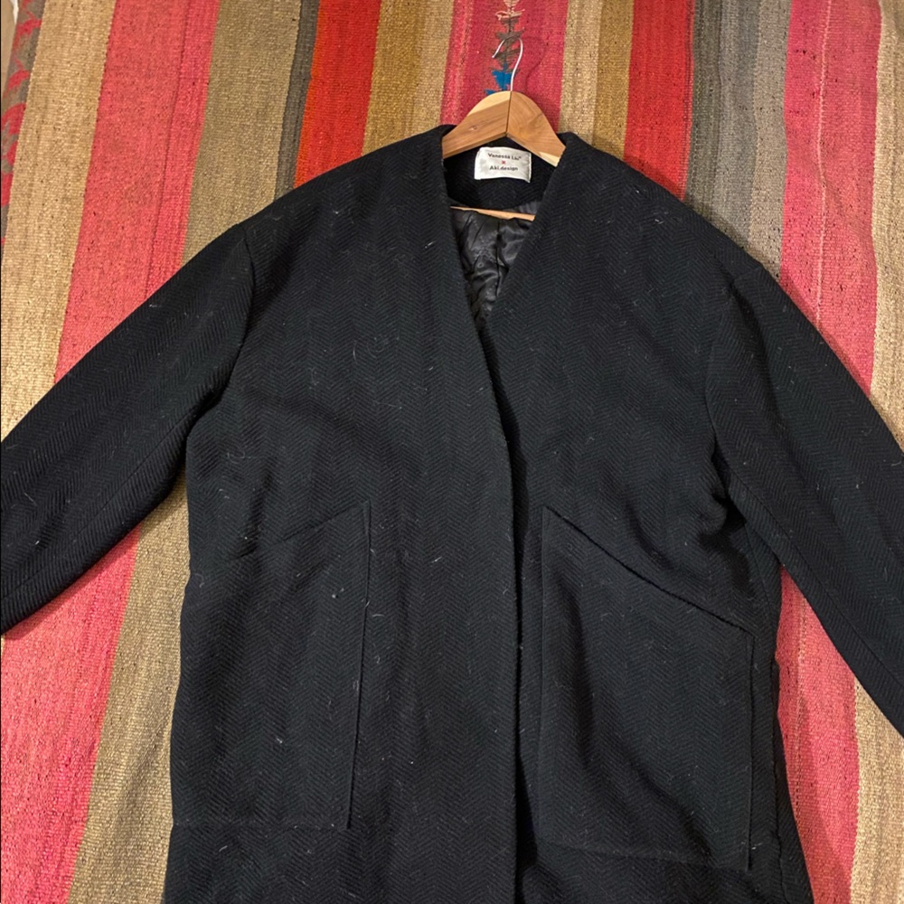 The Frankie Shop Venessa Liu x Aki.design wool jacket